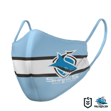 Load image into Gallery viewer, Cronulla Sharks Face Mask - The Mask Life.  Face Masks
