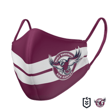 Load image into Gallery viewer, Manly Sea Eagles Face Mask - The Mask Life.  Face Masks
