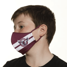 Load image into Gallery viewer, Manly Sea Eagles Face Mask - The Mask Life. 
