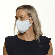 Load image into Gallery viewer, The Blue Chevron - Reversible Face Mask - The Mask Life. 
